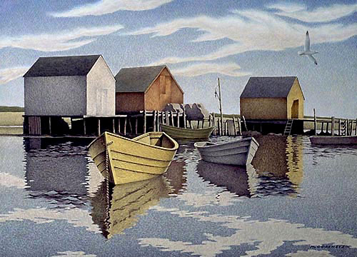 realist acrylic painting.