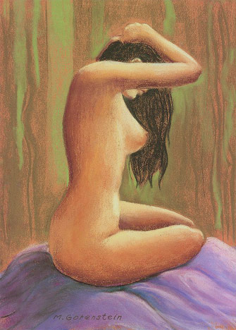 figurative pastel painting.