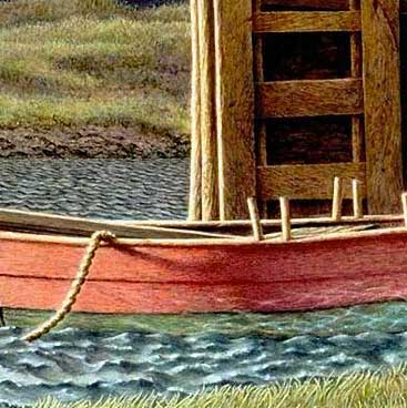 realist oil painting detail.