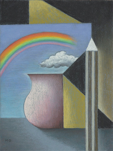 abstract pastel painting.