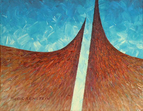 abstract acrylic painting.