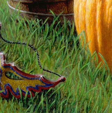 realist  oil painting detail.