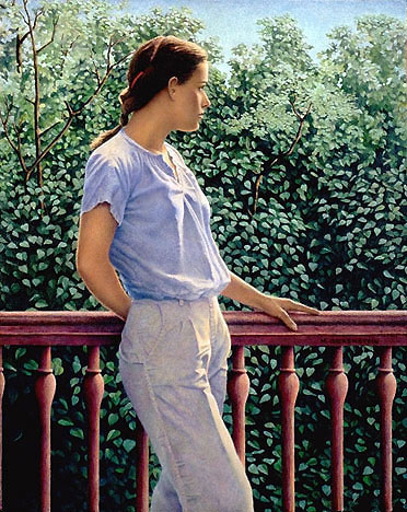 realist acrylic painting.