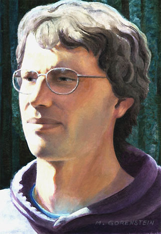 realist oil painting.