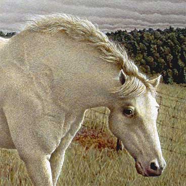 realist oil painting detail.