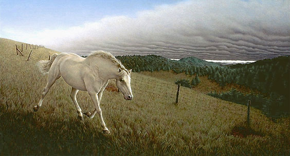 realist oil painting.