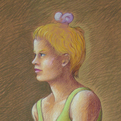 figurative pastel painting detail.� width=