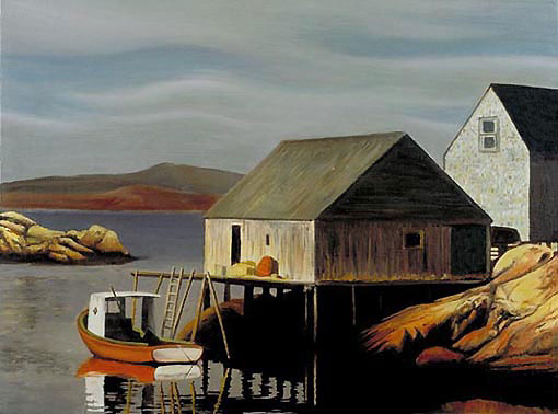 realist oil painting.